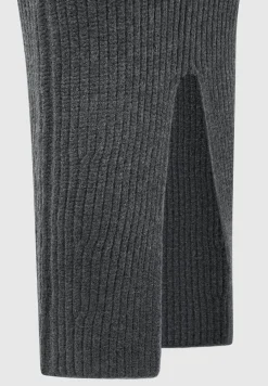 Angled Waist Knit Maxi Skirt - Grey Marl^Manière De Voir Fashion