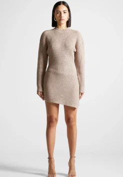 Asymmetric Knit Jumper Dress -^Manière De Voir Fashion