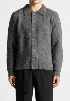 Boucle Knit Button Up Cardigan -^Manière De Voir Sale