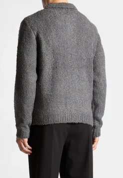 Boucle Knit Button Up Cardigan -^Manière De Voir Sale