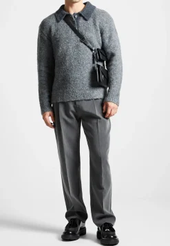 Boucle Knit Contrast Polo Jumper -^Manière De Voir Online