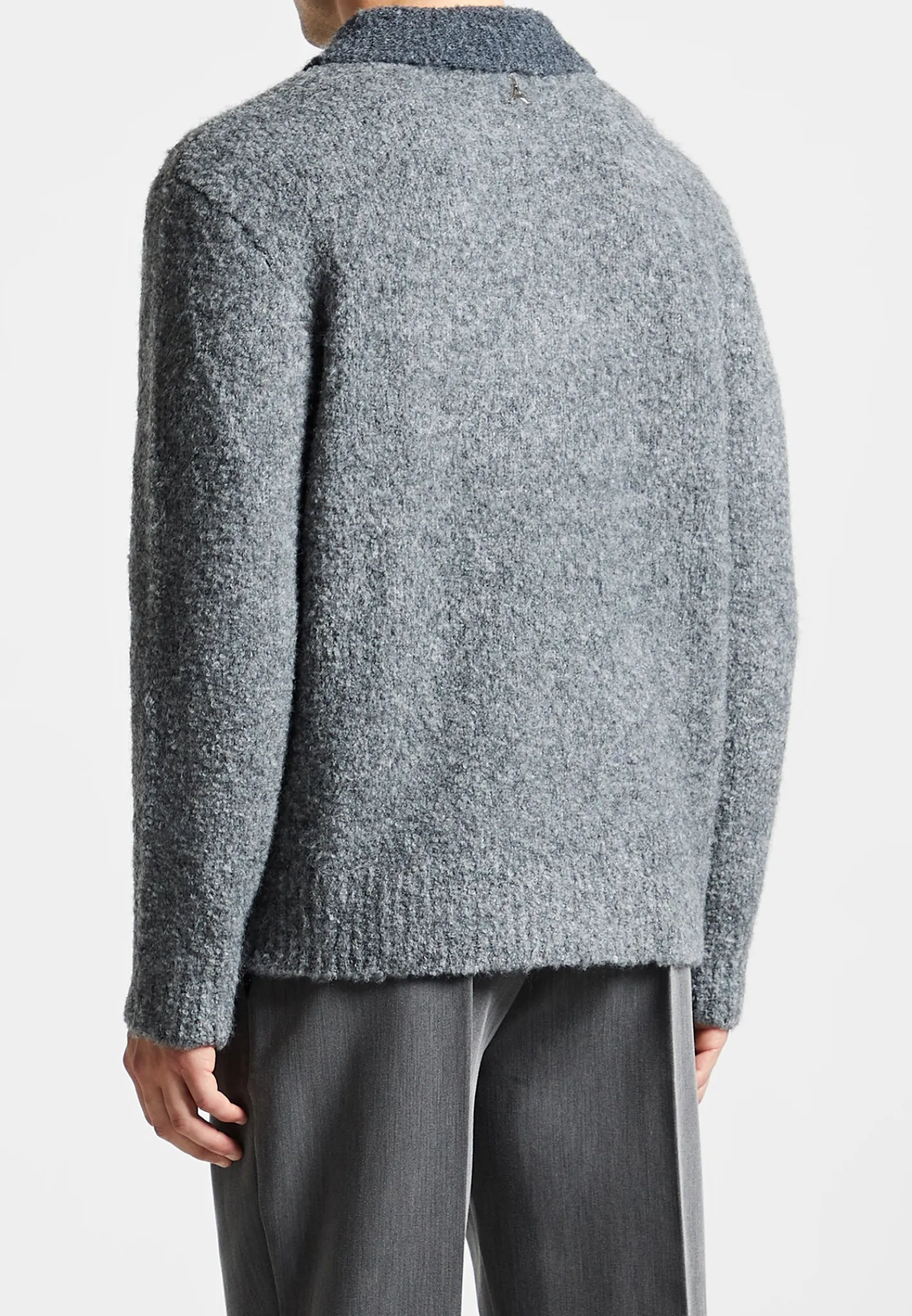 Boucle Knit Contrast Polo Jumper -^Manière De Voir Online