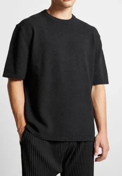 Boucle Knit Oversized Fit T-Shirt -^Manière De Voir Fashion