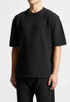 Boucle Knit Oversized Fit T-Shirt -^Manière De Voir Fashion