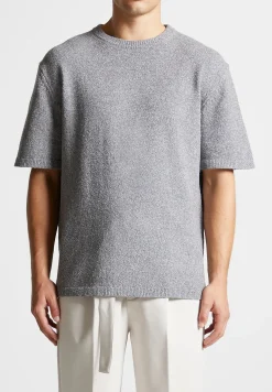 Boucle Knit Oversized Fit T-Shirt - Grey Marl^Manière De Voir Hot