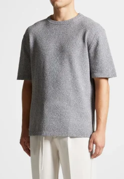 Boucle Knit Oversized Fit T-Shirt - Grey Marl^Manière De Voir Hot