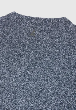 Boucle Knit Regular Fit T-Shirt - Navy Marl^Manière De Voir Hot