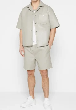 Boxy Vegan Leather Revere Shirt -^Manière De Voir Hot