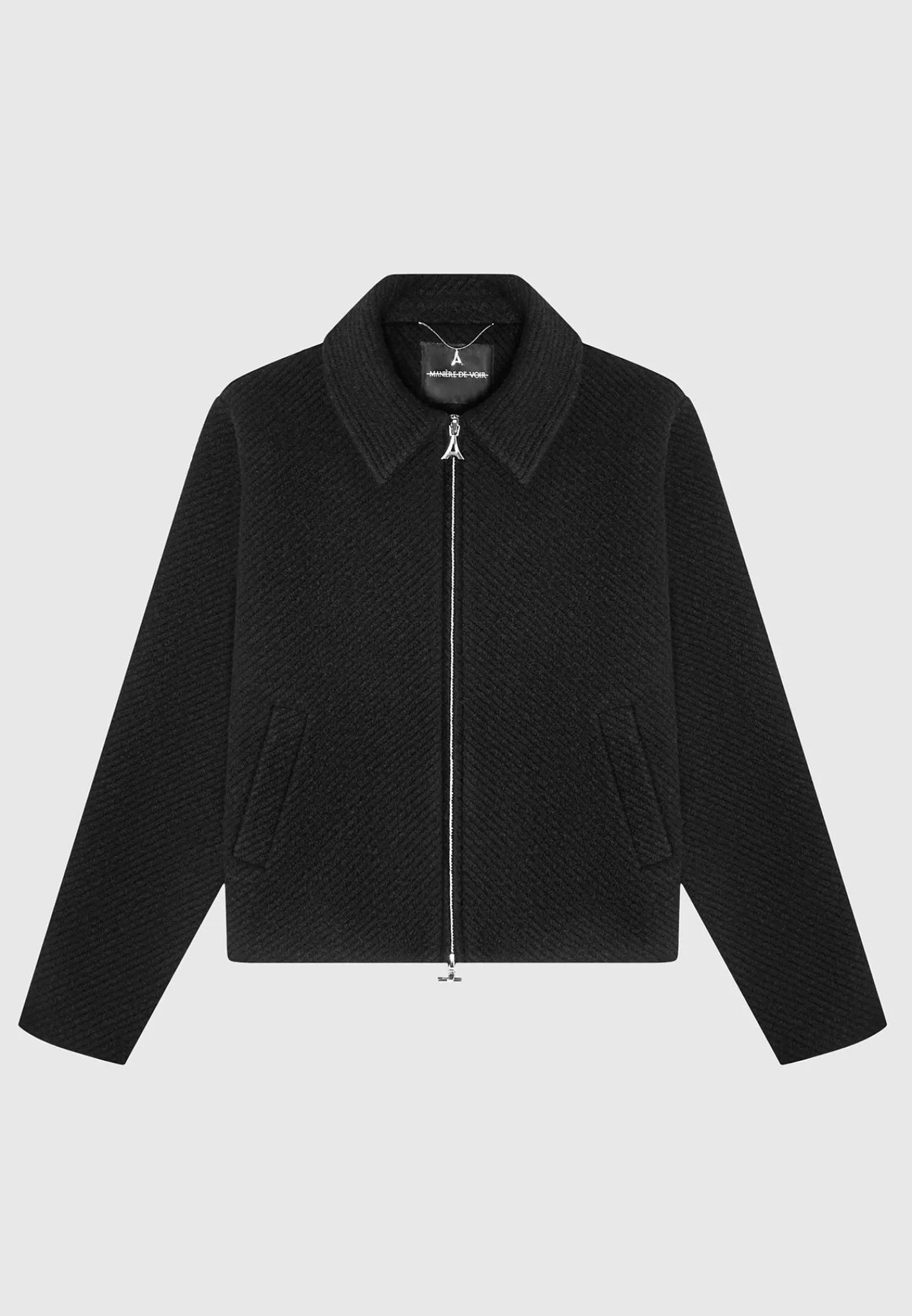 Boxy Wool Twill Jacket -^Manière De Voir Discount