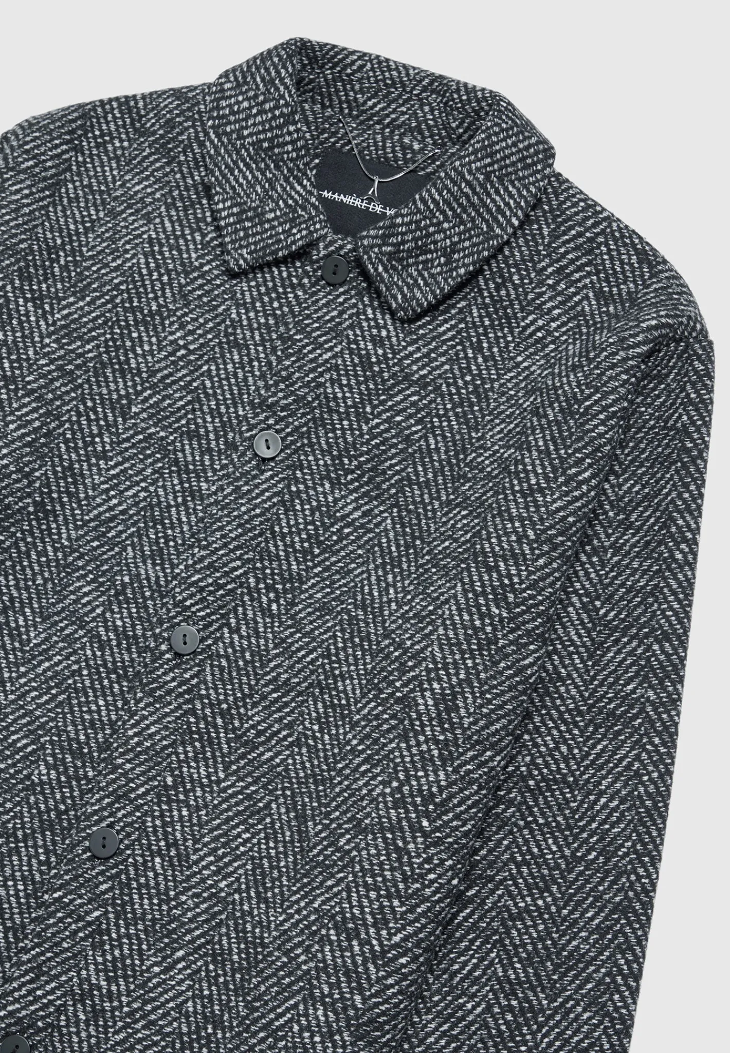 Brushed Herringbone Shacket -^Manière De Voir Discount