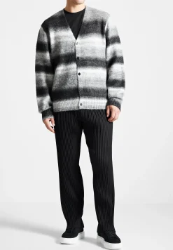 Brushed Knit Ombre Cardigan - /Grey^Manière De Voir Online