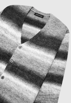 Brushed Knit Ombre Cardigan - /Grey^Manière De Voir Online