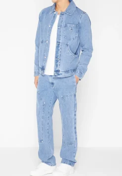 Carpenter Denim Jacket - Mid Wash Blue^Manière De Voir Discount
