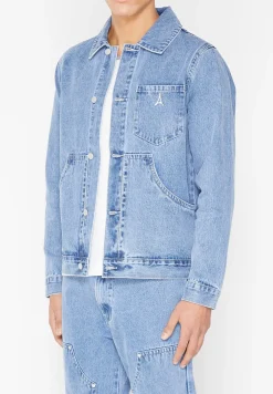 Carpenter Denim Jacket - Mid Wash Blue^Manière De Voir Discount