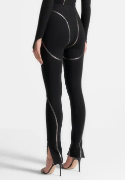 Chrome Piped Contour Leggings -^Manière De Voir Online
