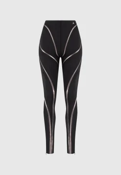 Chrome Piped Contour Leggings -^Manière De Voir Online