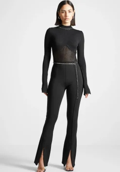 Contour Knit Bodysuit with Chain -^Manière De Voir Outlet