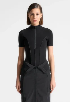 Contour Mock Neck T-Shirt Bodysuit -^Manière De Voir Hot