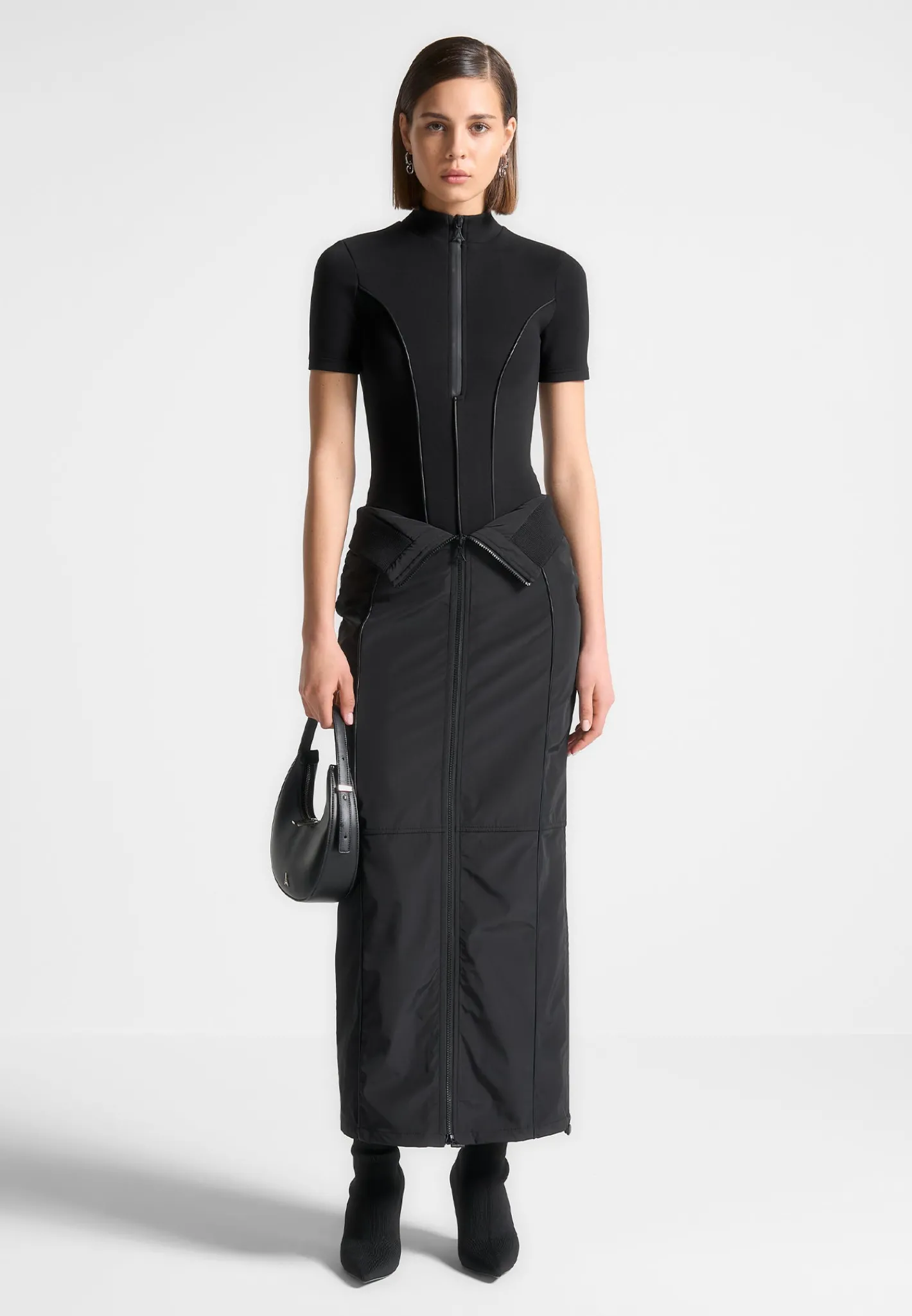 Contour Nylon Midaxi Skirt -^Manière De Voir Outlet