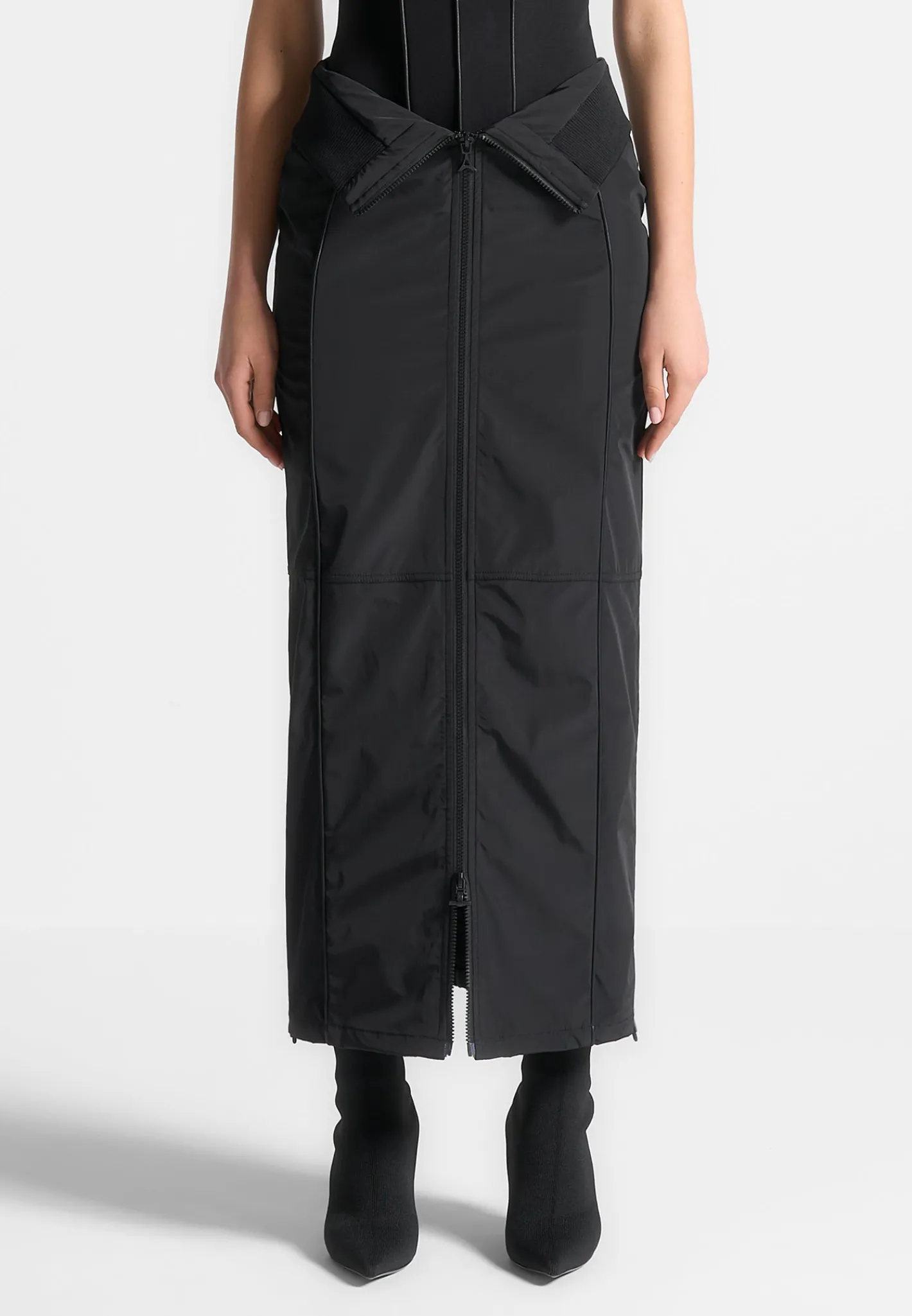 Contour Nylon Midaxi Skirt -^Manière De Voir Outlet