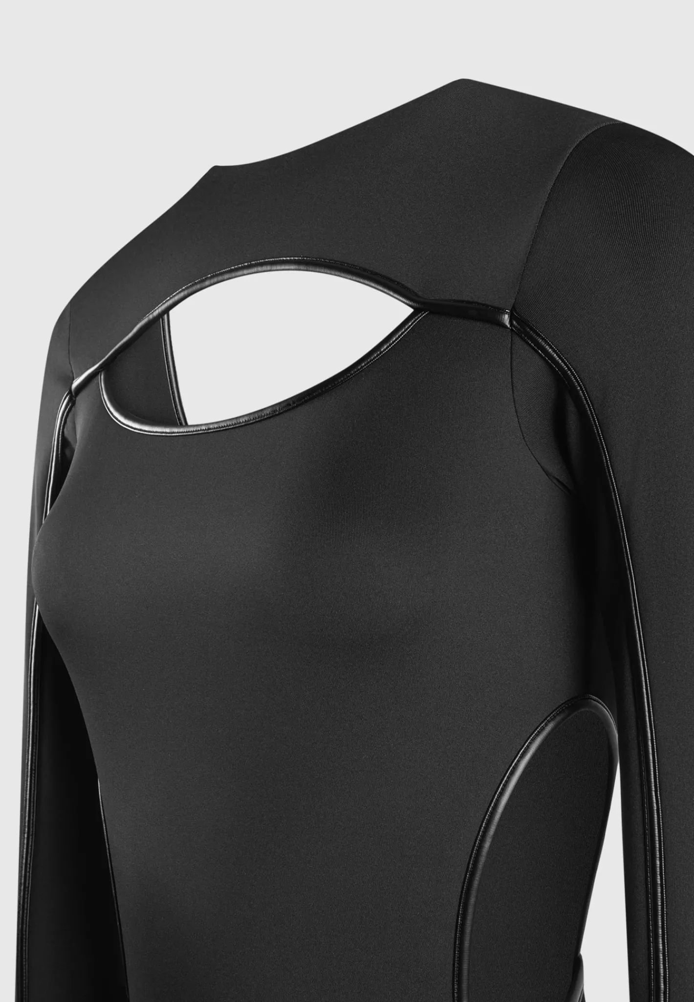 Contrast Binding Cut Out Mini Dress -^Manière De Voir Fashion