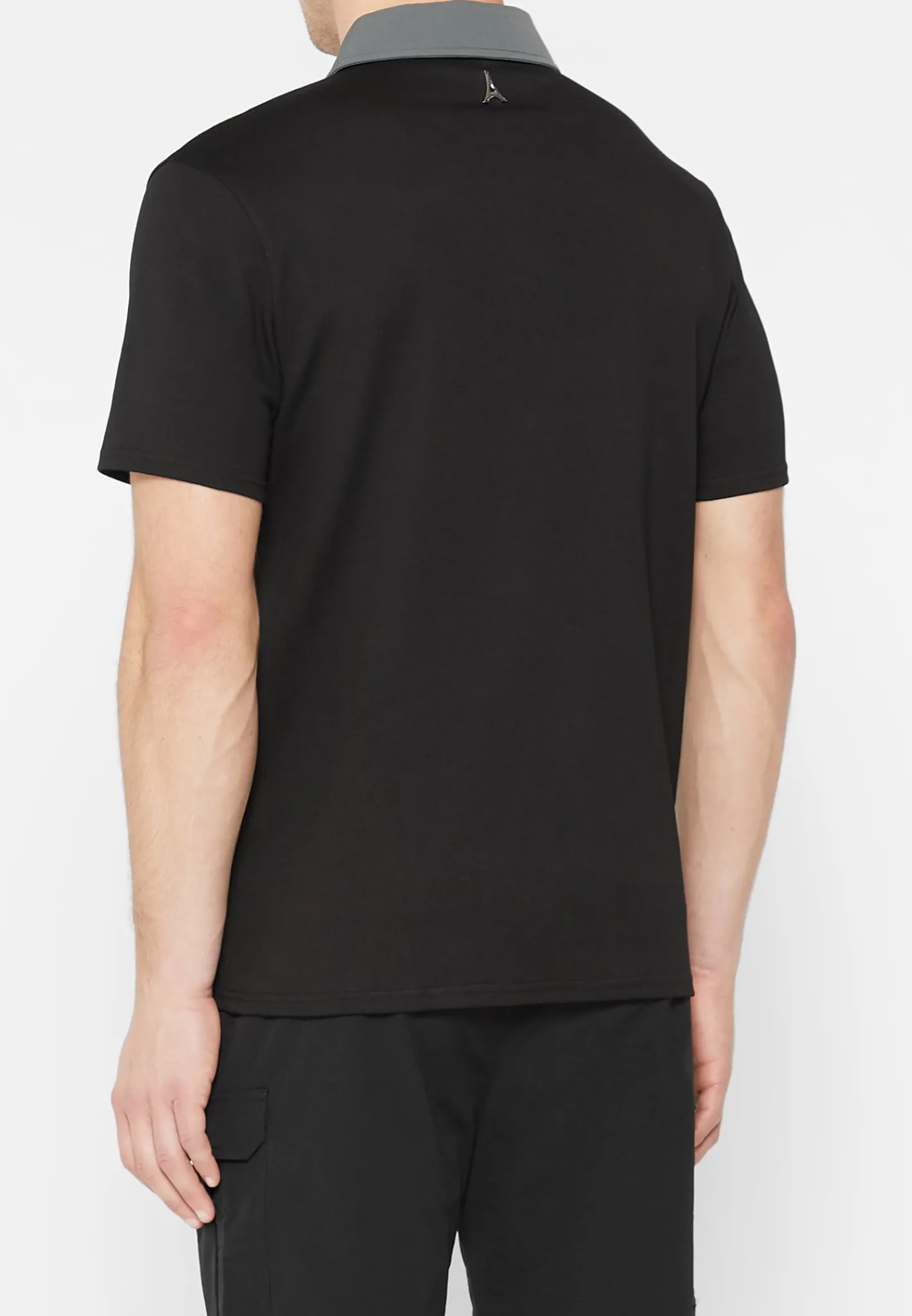 Contrast Collar Polo Shirt -^Manière De Voir Sale