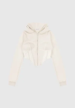 Corset Hoodie with Vegan Leather -^Manière De Voir Best