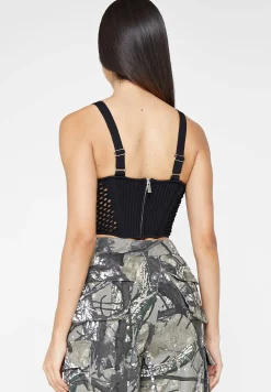 Crochet Knit Corset Top -^Manière De Voir Discount