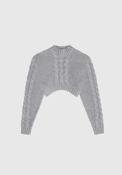Cropped Cable Knit Jumper -^Manière De Voir Hot
