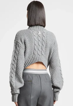 Cropped Cable Knit Jumper -^Manière De Voir Hot