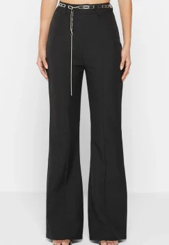 Cut Out Flared Trousers with Chain Belt -^Manière De Voir Outlet