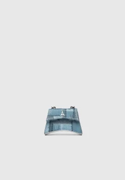 Denim and Silver Mini Bag -^Manière De Voir Fashion