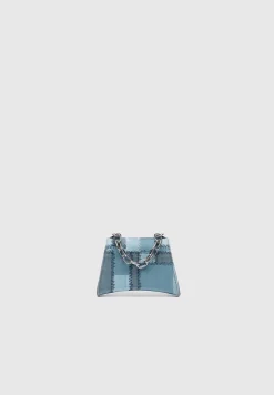 Denim and Silver Mini Bag -^Manière De Voir Fashion
