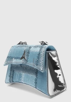 Denim and Silver Mini Bag -^Manière De Voir Fashion