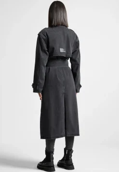 Denim Trench Coat - Washed Black^Manière De Voir Discount