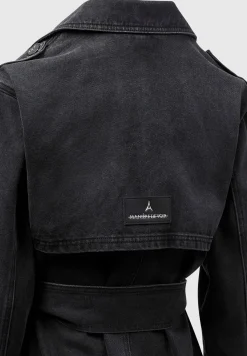 Denim Trench Coat - Washed Black^Manière De Voir Discount