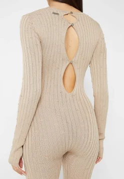 Distressed Knitted Cut Out Jumpsuit -^Manière De Voir Sale