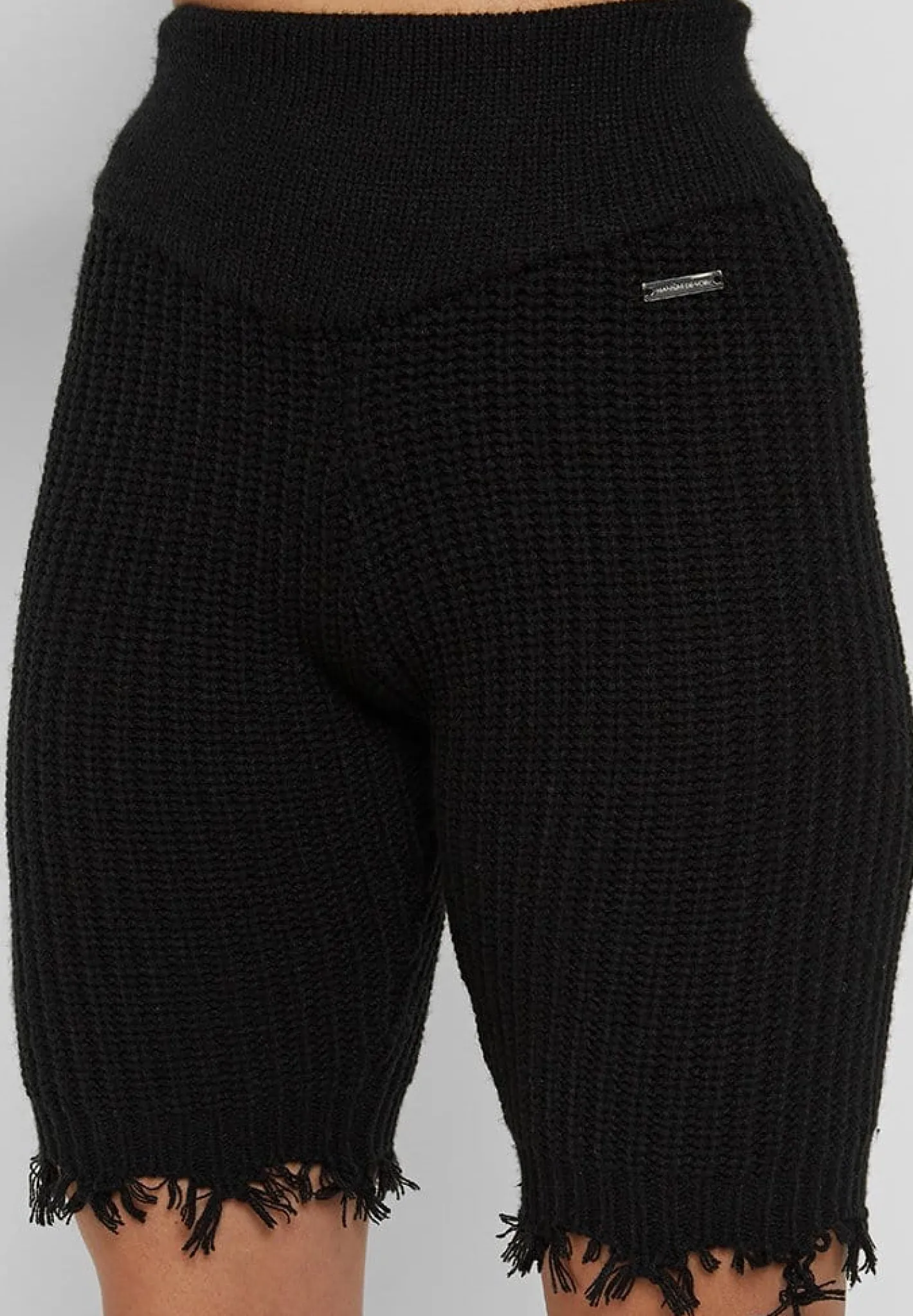 Distressed Knitted Cycling Shorts -^Manière De Voir Online
