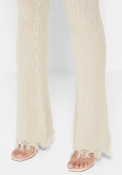 Distressed Knitted Fit and Flare Leggings -^Manière De Voir Sale