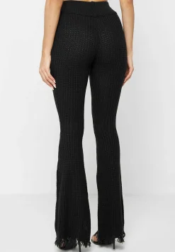 Distressed Knitted Fit and Flare Leggings -^Manière De Voir New