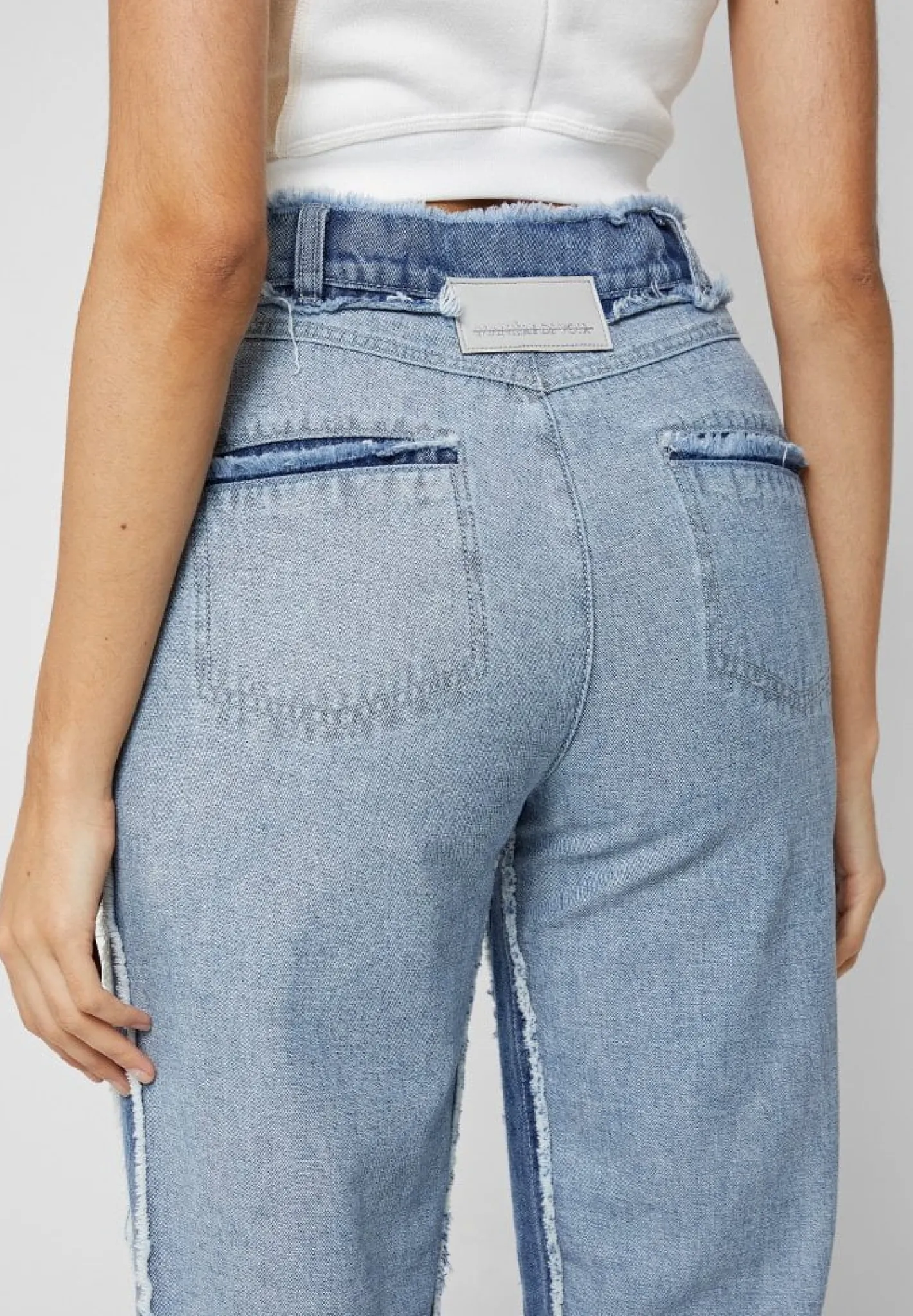 Distressed Mom Jeans - Mid Blue^Manière De Voir Best