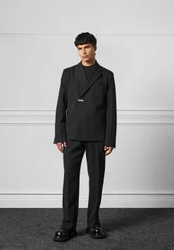Double Breasted Pinstripe Suit Jacket -^Manière De Voir New