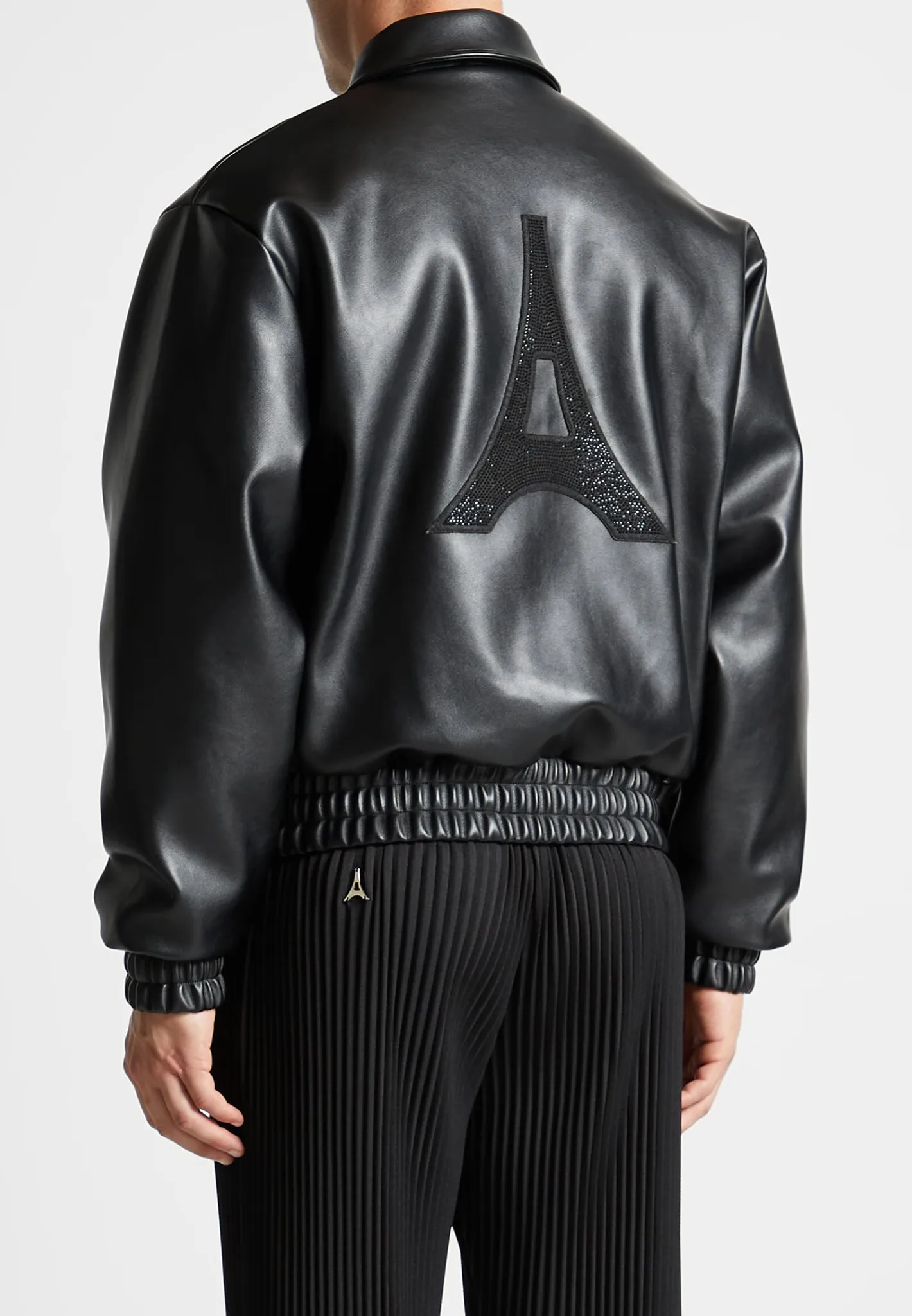Eiffel Rhinestone Varsity Jacket -^Manière De Voir Fashion