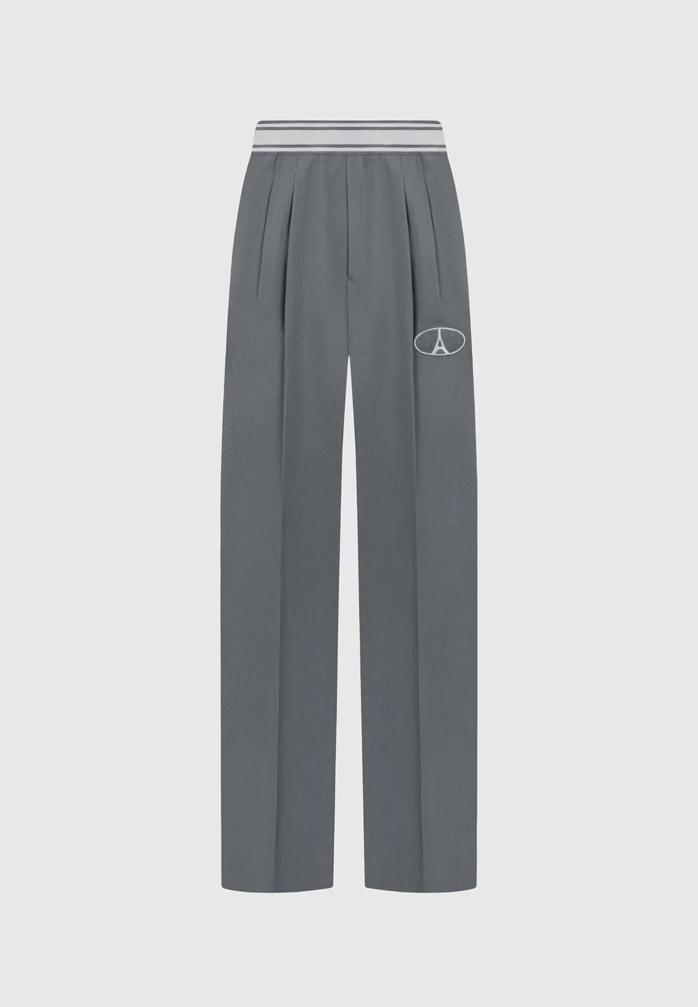Elasticated Signature Pleated Trousers - Dark Grey^Manière De Voir Sale