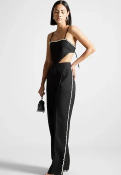 Embellished Tailored Trousers -^Manière De Voir Fashion
