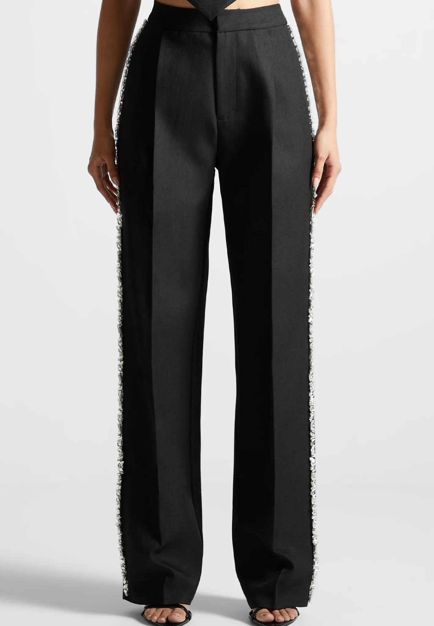 Embellished Tailored Trousers -^Manière De Voir Fashion