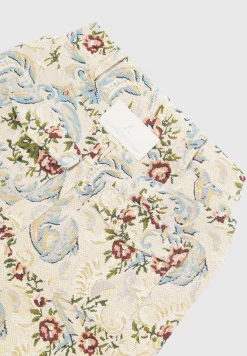Floral Jacquard High Waisted Cargo Pants -^Manière De Voir Online