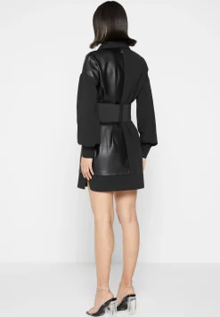 Half Vegan Leather Shirt Dress -^Manière De Voir Best