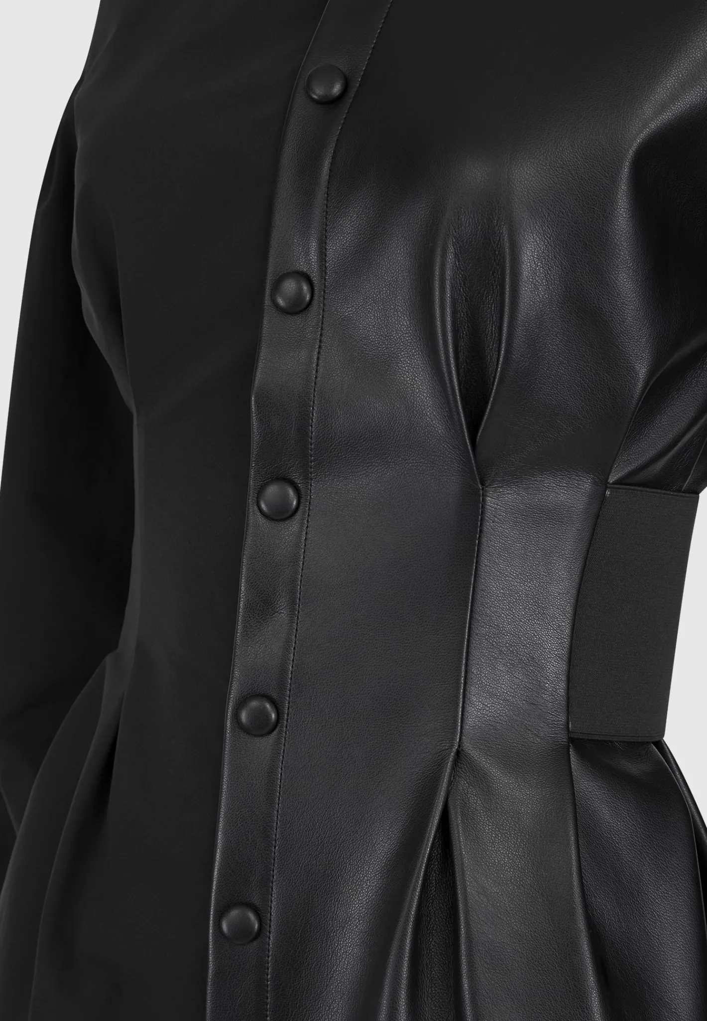 Half Vegan Leather Shirt Dress -^Manière De Voir Best