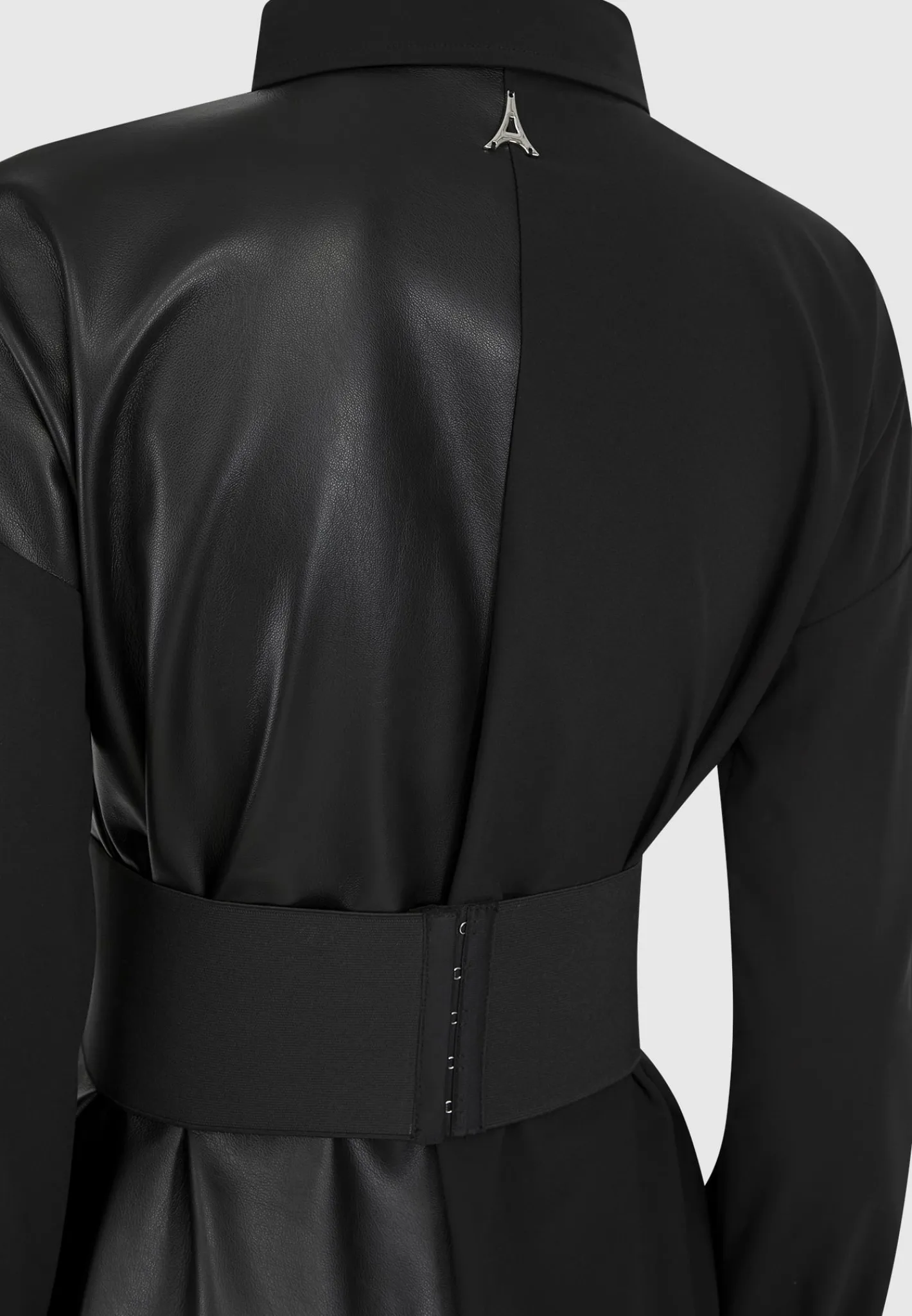 Half Vegan Leather Shirt Dress -^Manière De Voir Best